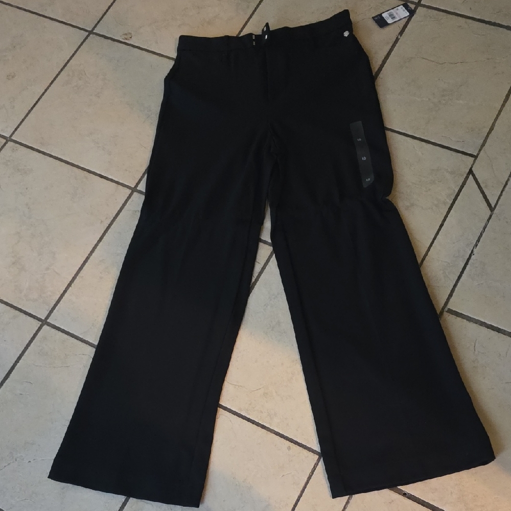 Women's Black Wide-Leg Pants